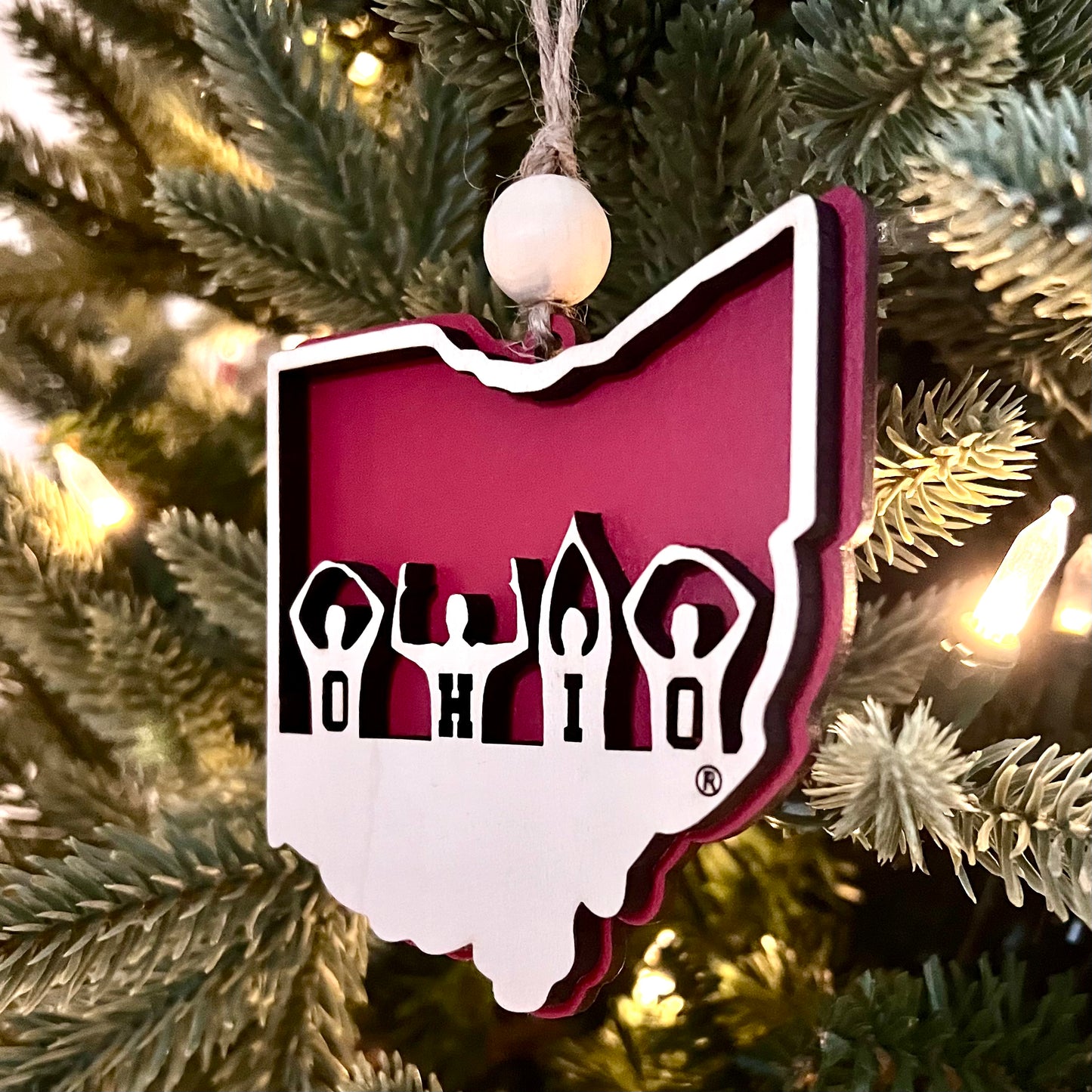 O-H-I-O Ohio State People ornament