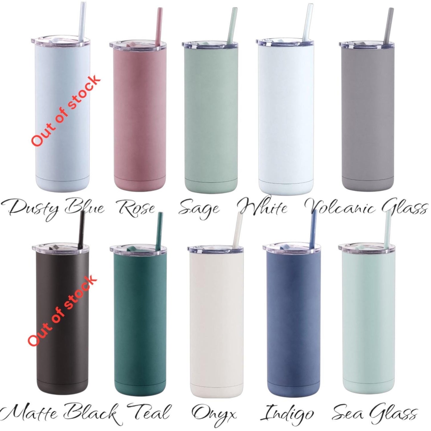 Maars soft matte engraved personalized 20oz individual tumbler