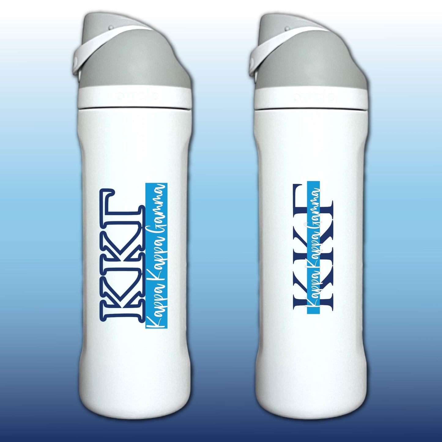 Kappa Kappa Gamma Letter Tumbler | KKG Sorority Name Overlay | Owala or Glitter Skinny