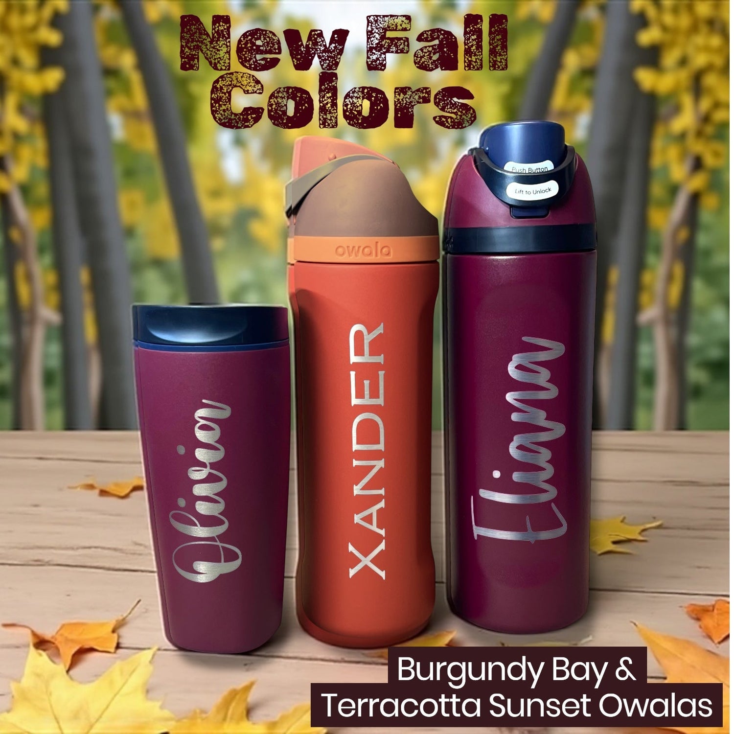 Personalized Drinkware — Tumblers & Owala® Bottles
