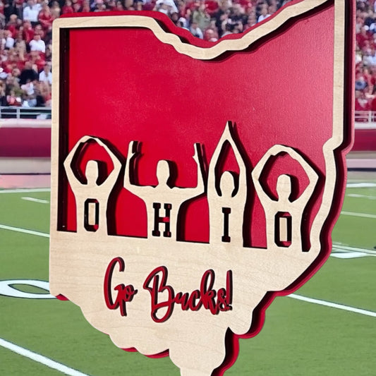 Ohio State University O-H-I-O People Sign