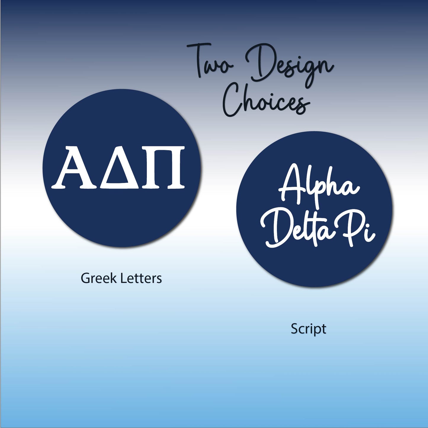 Alpha Delta Pi Star Studded Tumbler Greek Letters or Name UV Printed Sorority Cup