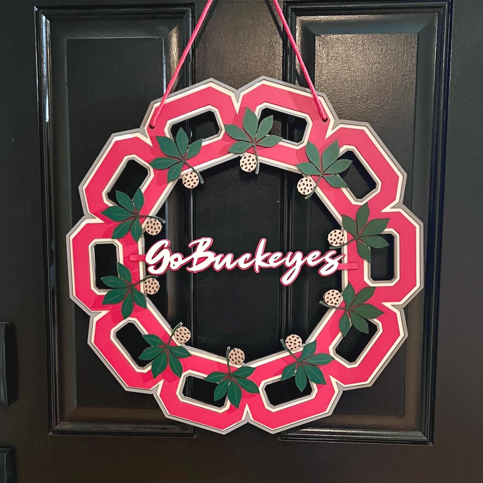 Ohio State Go Buckeyes Wreath