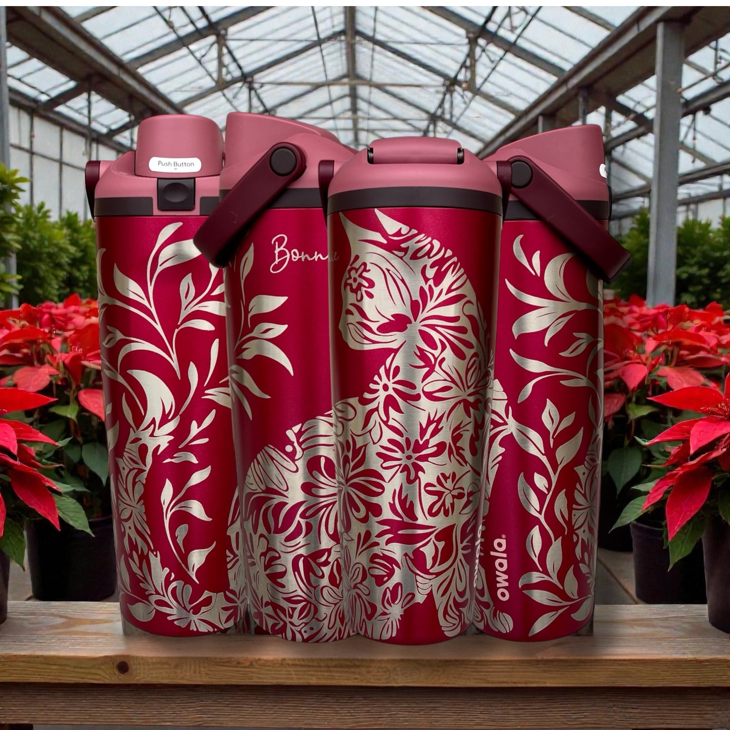 Owala 30oz Freesip Sway Cat Lover Full Wrap Engraved Water Bottle