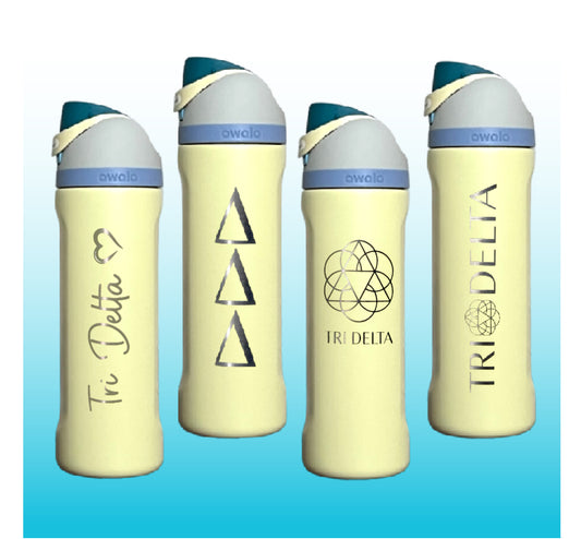 Delta Delta Delta Owala FreeSip Water Bottle
