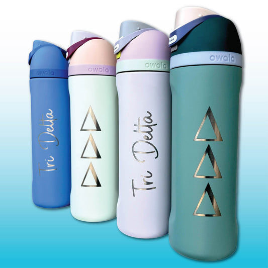 Delta Delta Delta Owala FreeSip Water Bottle
