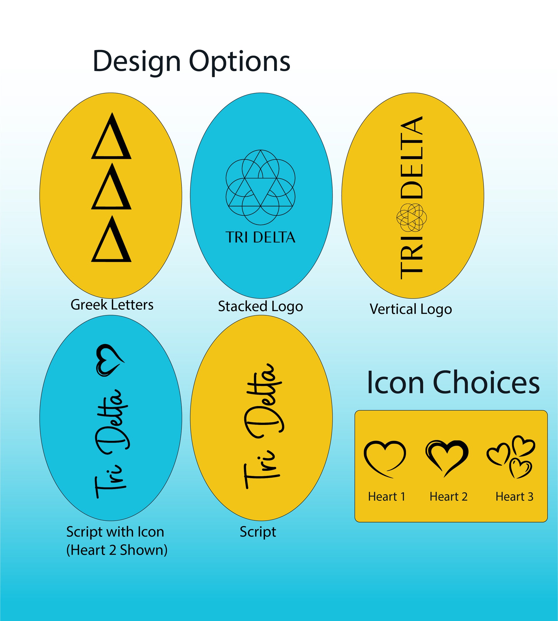 Tri Delta designs and icons
