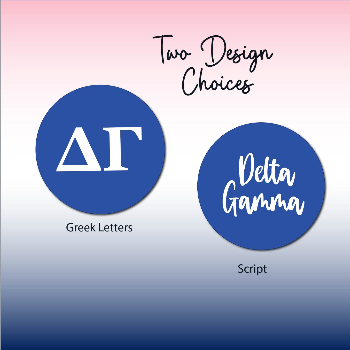 Delta Gamma Star Studded Tumbler Greek Letters or Name UV Printed Sorority Cup