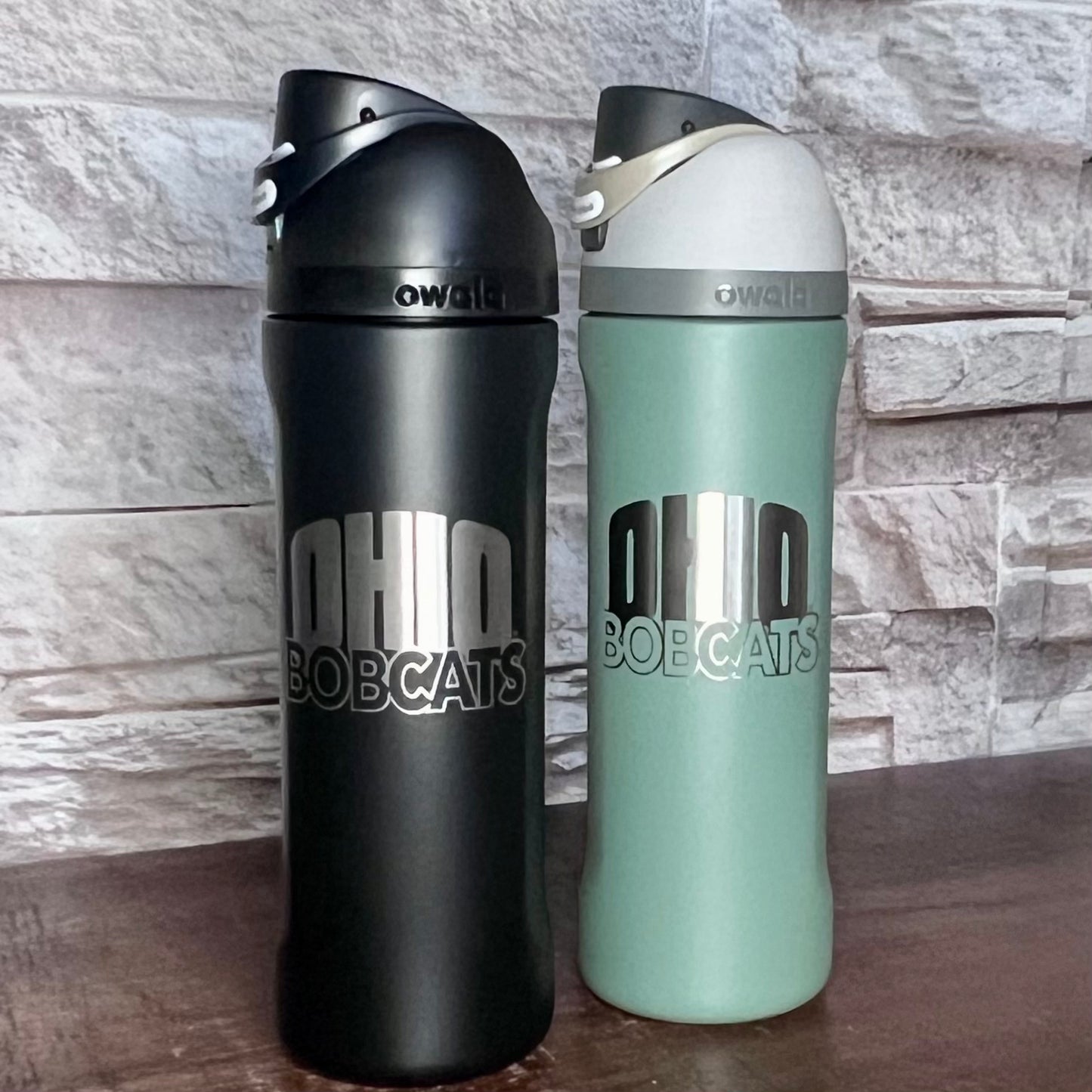 Ohio University Bobcats Owala 24oz FreeSip Engraved Water Bottle