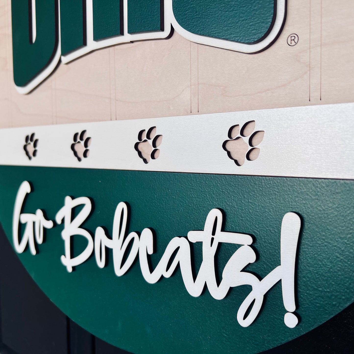 Ohio University Go Bobcats Door Hanger