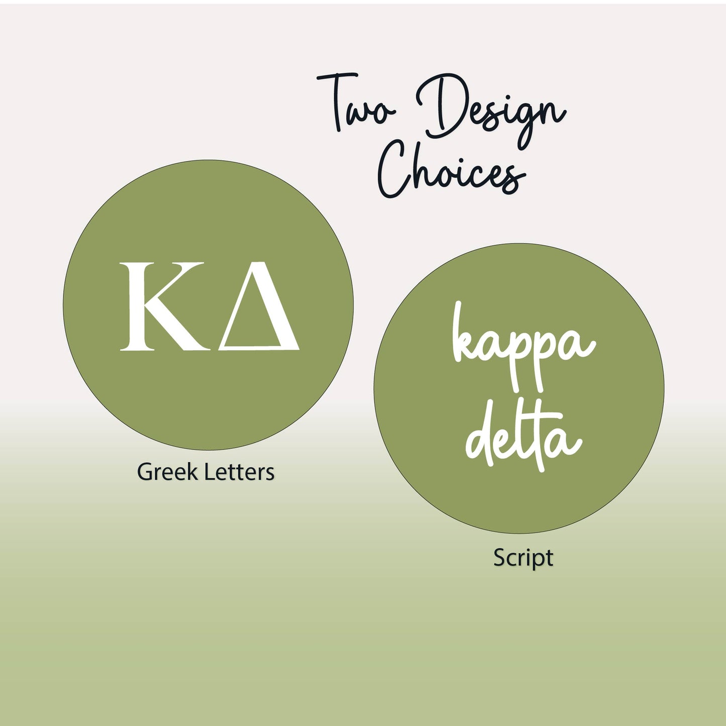 Kappa Delta Star Studded Tumbler Greek Letters or Name White UV Printed Sorority Cup