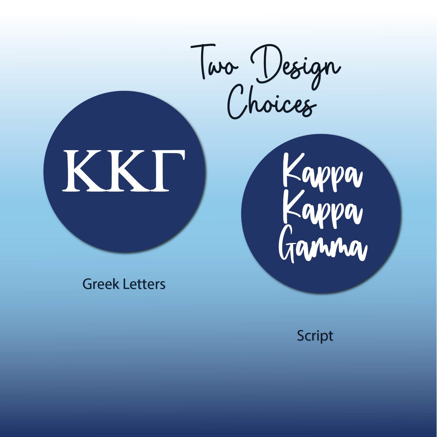 Kappa Kappa Gamma Star Studded Tumbler Greek Letters or Name UV Printed Sorority Cup