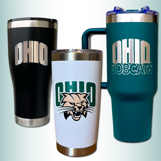 Ohio Bobcats Tumbler | Engraved or UV Printed | Graduation Gift