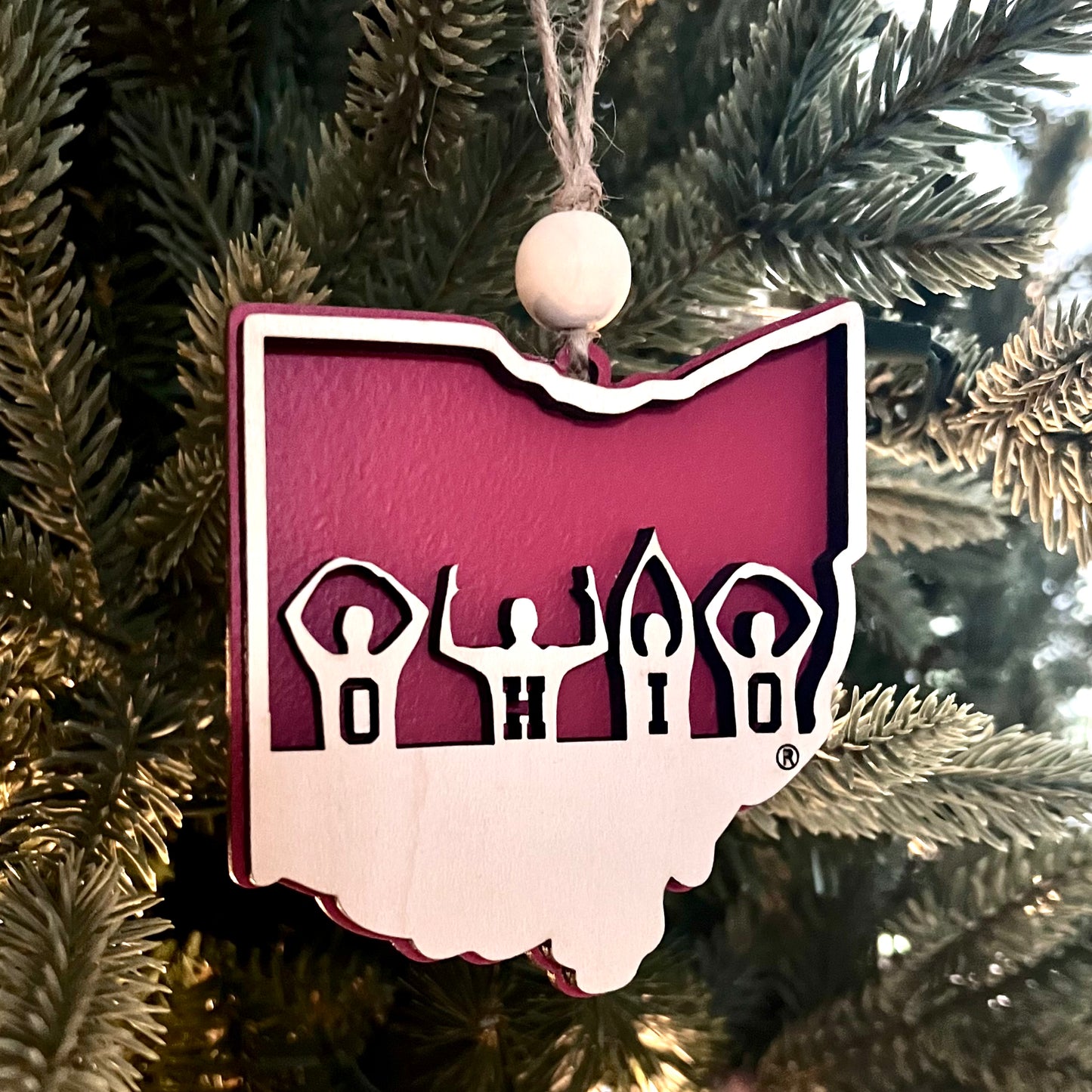 O-H-I-O Ohio State People ornament 