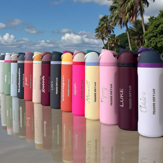Personalized Owala Water Bottle | Custom Engraved FreeSip 24oz | Bulk Discounts