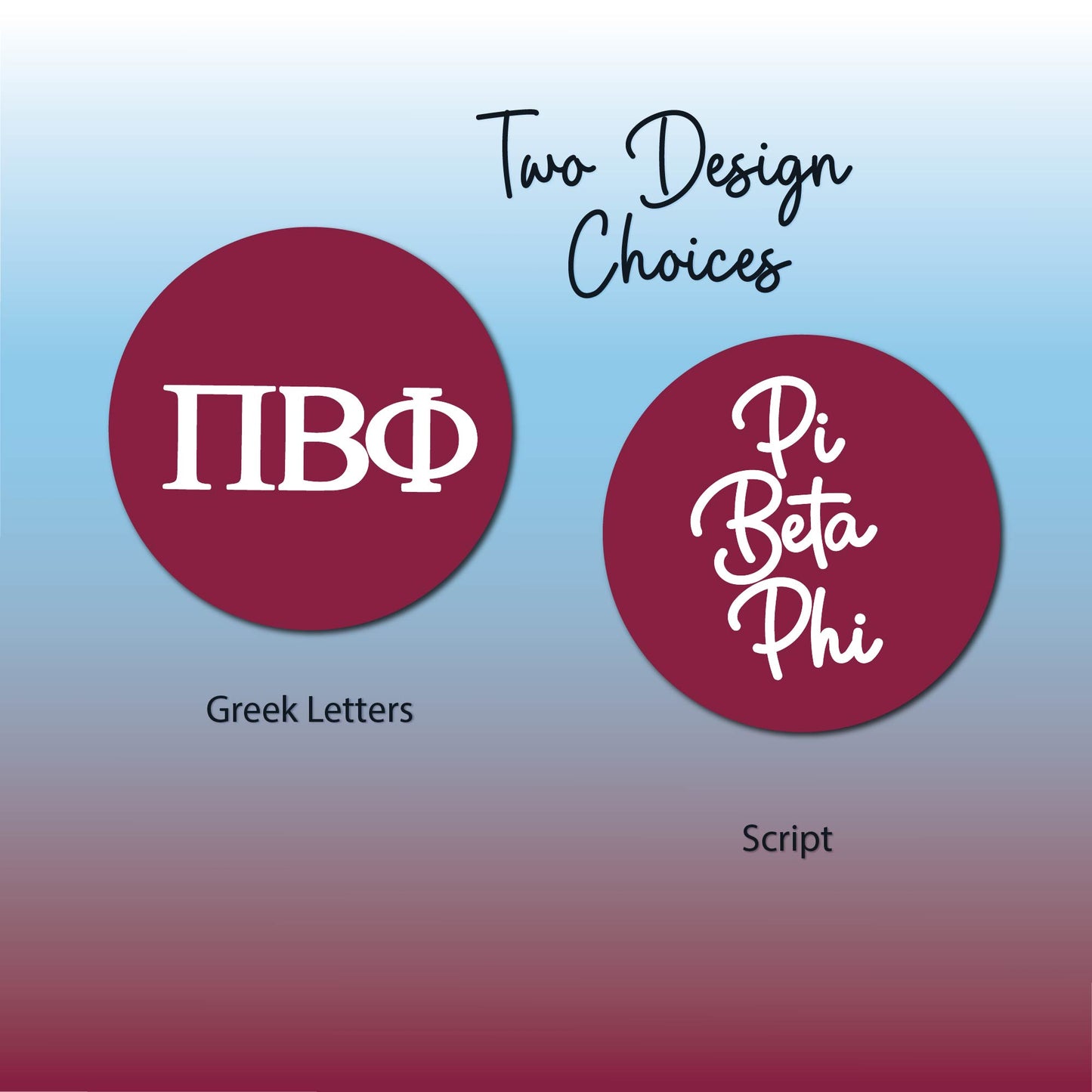 Pi Beta Phi Star Studded Tumbler Greek Letters or Name UV Printed Sorority Cup