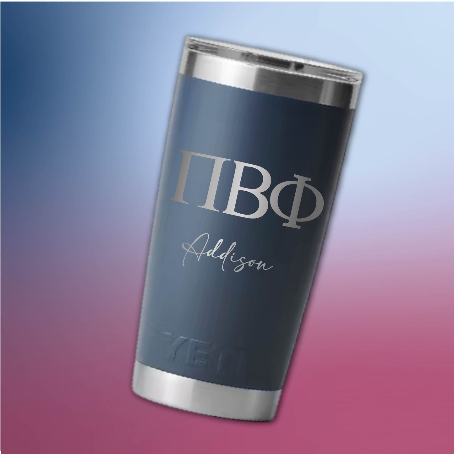 Personalized Pi Beta Phi YETI | Engraved Sorority 20oz Rambler