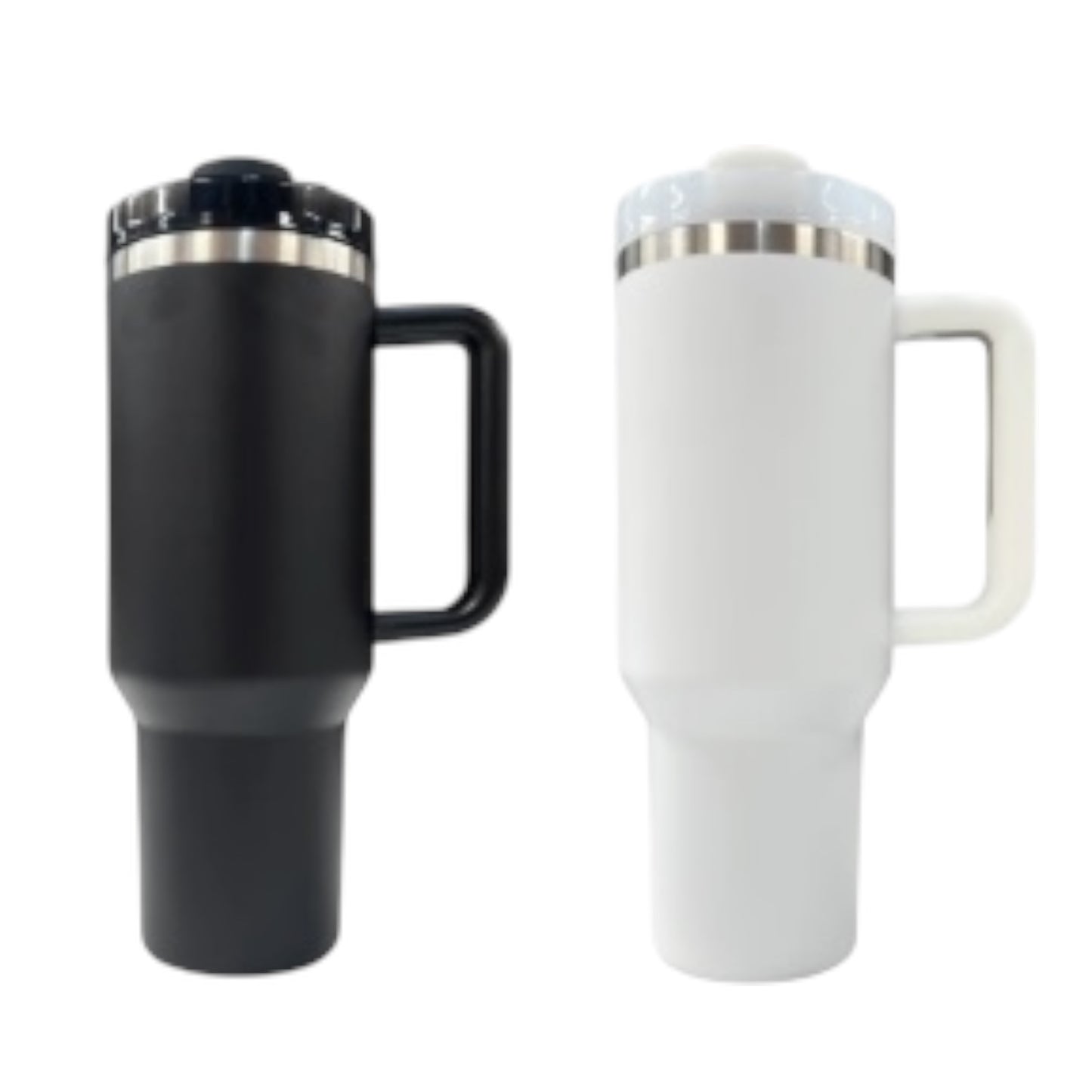 40oz Custom Engraved Stainless Steel Stanley-Style Tumbler