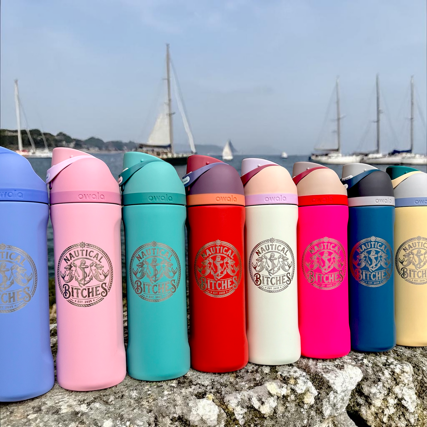 Personalized Engraved Owala FreeSip Water Bottle – Custom Name Bottle