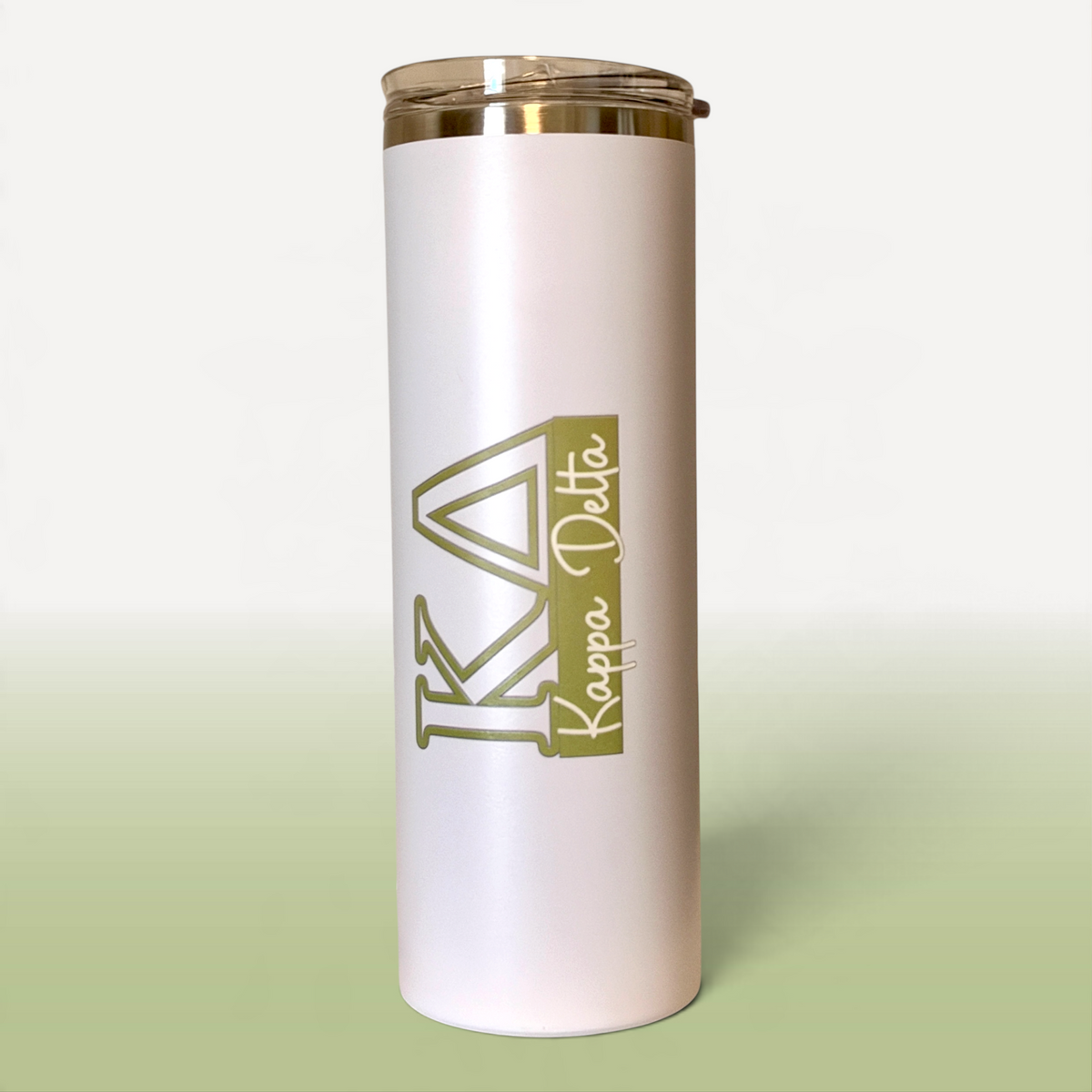Kappa Delta Greek Letter Tumbler | KD Sorority Name Overlay | Owala or Skinny