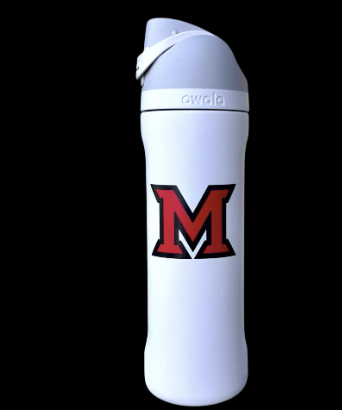 Miami University Ohio Owala 24oz FreeSip Engraved Water Bottle