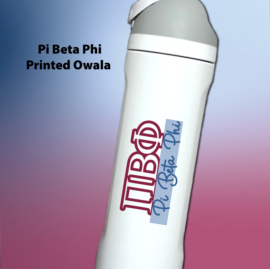 Pi Beta Phi  Tumbler | Pi Phi Sorority Name Overlay | Owala or Glitter Skinny