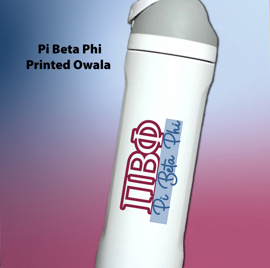 Pi Beta Phi  Tumbler | Pi Phi Sorority Name Overlay | Owala or Glitter Skinny