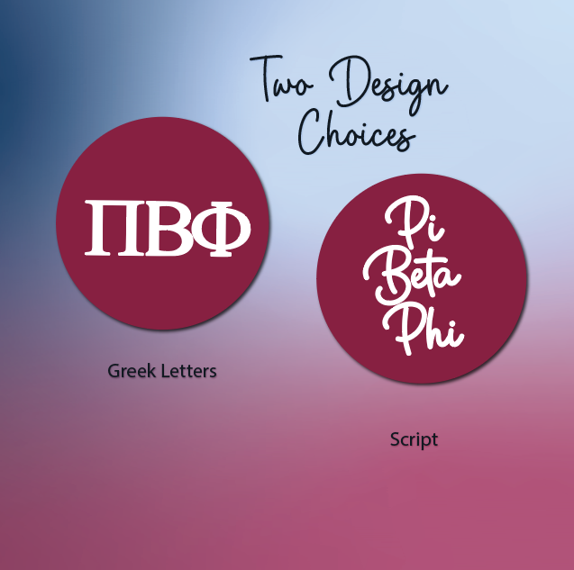 Pi Beta Phi Star Studded Tumbler Greek Letters or Name UV Printed Sorority Cup