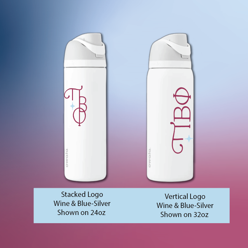 Pi Beta Phi Logo Owala Water Bottle | 3 Sizes | UV Printed