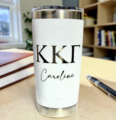 Personalized Kappa Kappa Gamma YETI | Engraved KKG Sorority 20oz Rambler
