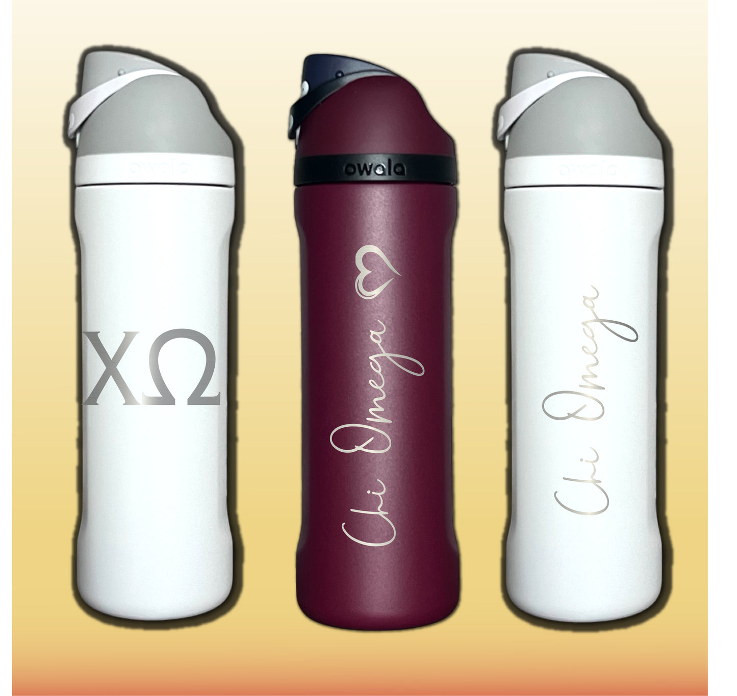 Chi Omega Owala FreeSip Water Bottle