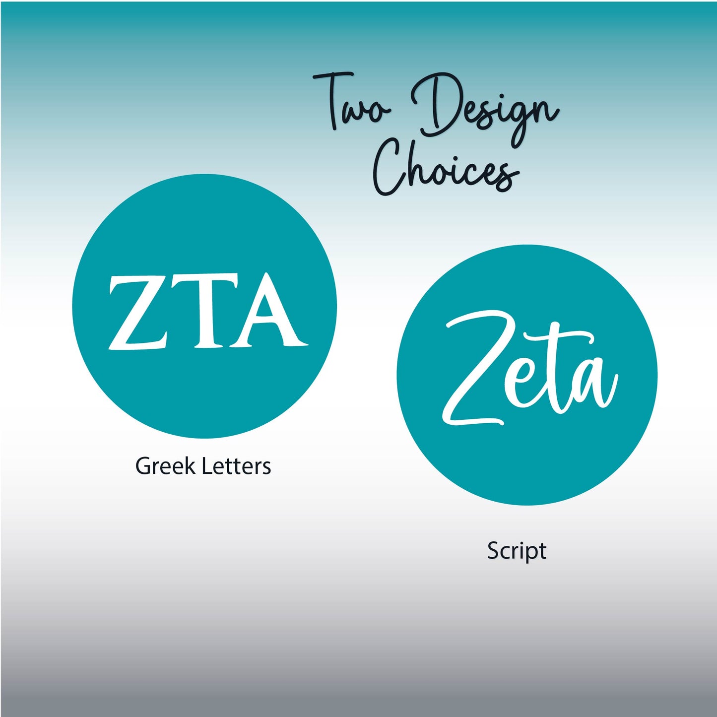 Zeta Tau Alpha Star Studded Tumbler Greek Letters or Name White UV Printed Sorority Cup