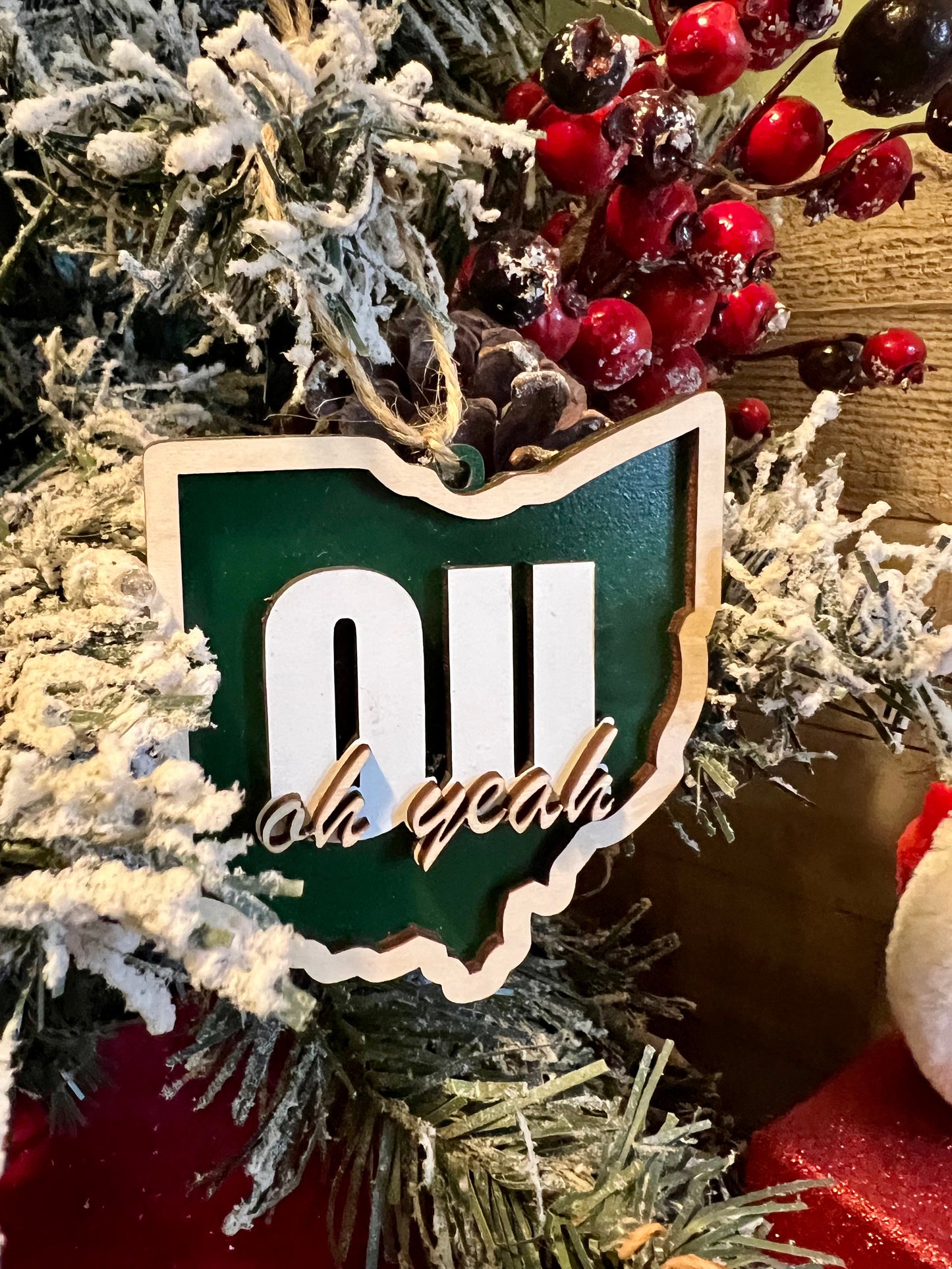 Ohio University OU Oh Yeah Ornament