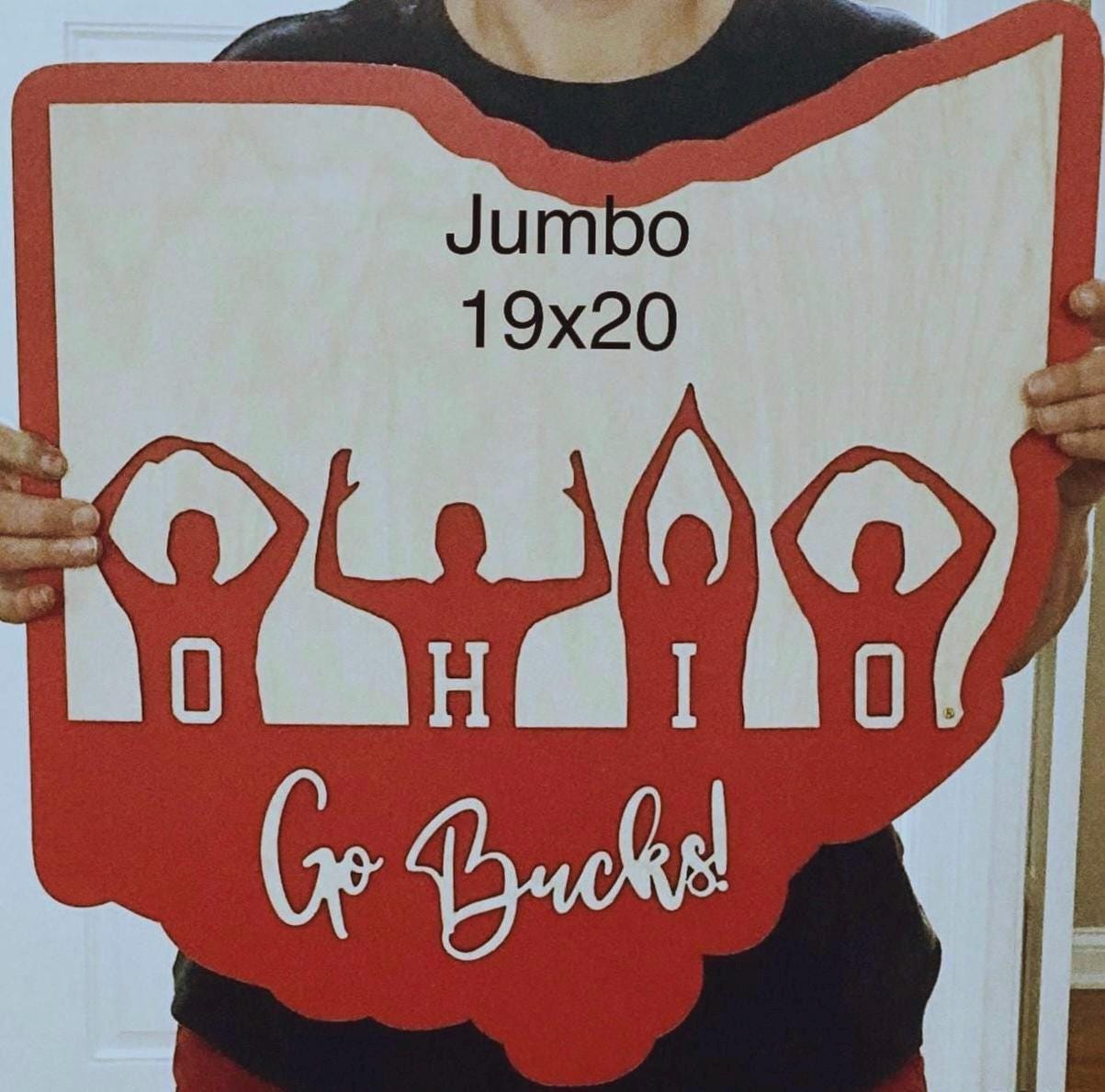 Ohio State University Go Bucks Layered Sign