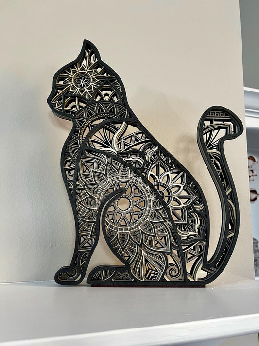 Five layer cat lover gift Cat Shelf Mantel Decor