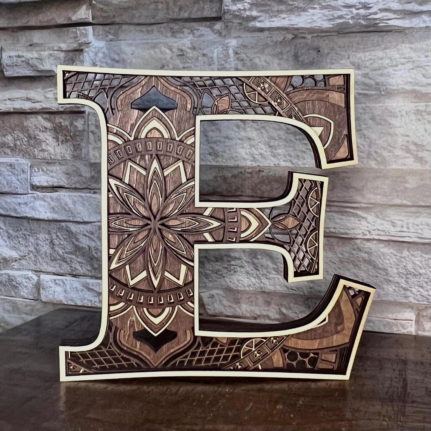 Handcrafted Layered Decorative Letter: Nursery & Wedding Decor