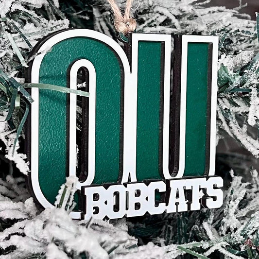 Licensed OU Bobcats Ornament