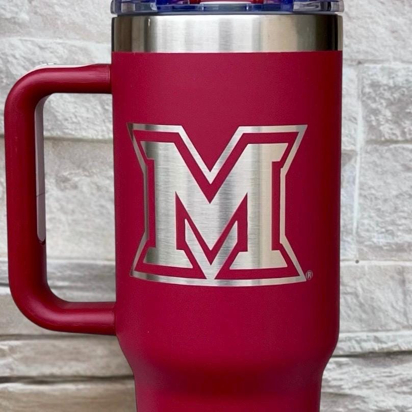 Miami University Ohio 40oz Stanley-Style Engraved Tumbler