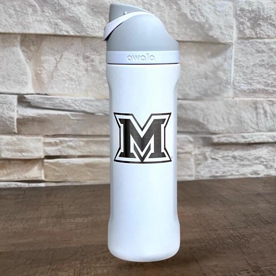 Miami University Ohio Owala 24oz FreeSip Engraved Water Bottle
