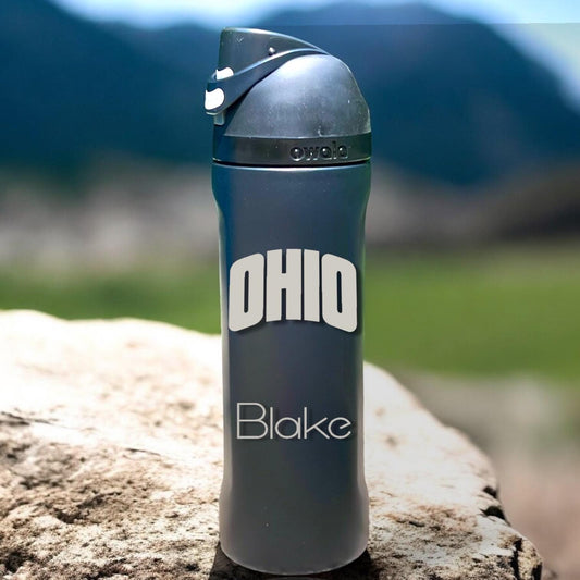 Ohio University Personalized Owala 24oz FreeSip Engraved Water Bottle