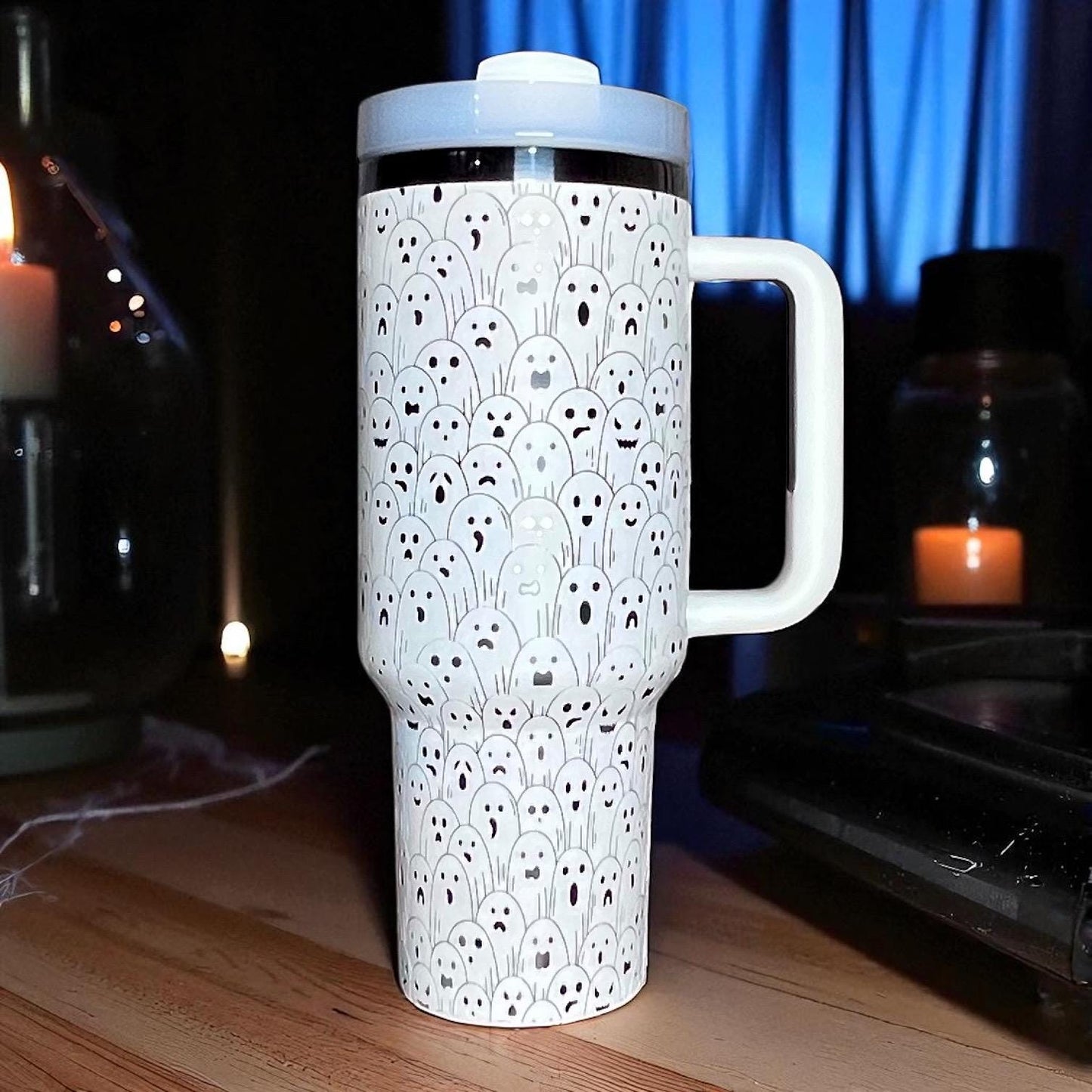 Halloween Tumblers: Ghosts and Spooky Eyes