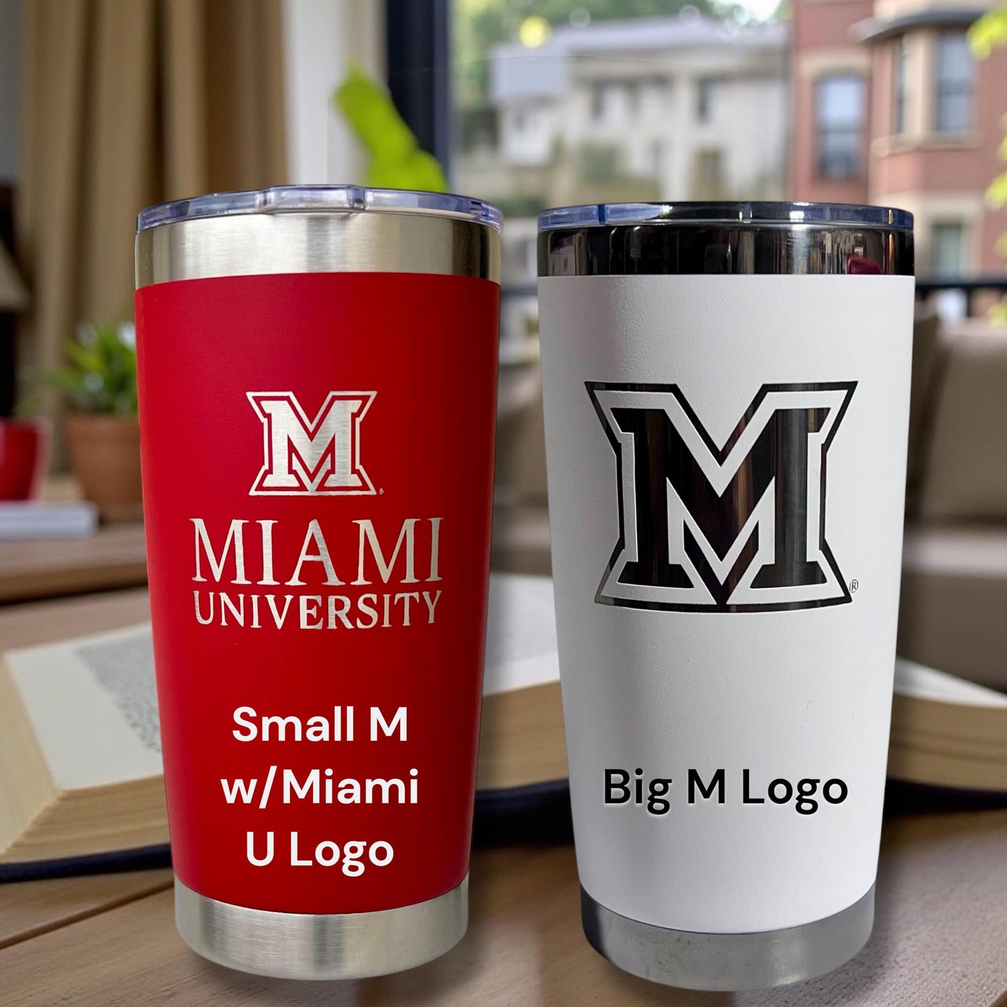 Miami University Tumbler | Officially Licensed RedHawks Cup | Miami Ohio Drinkware