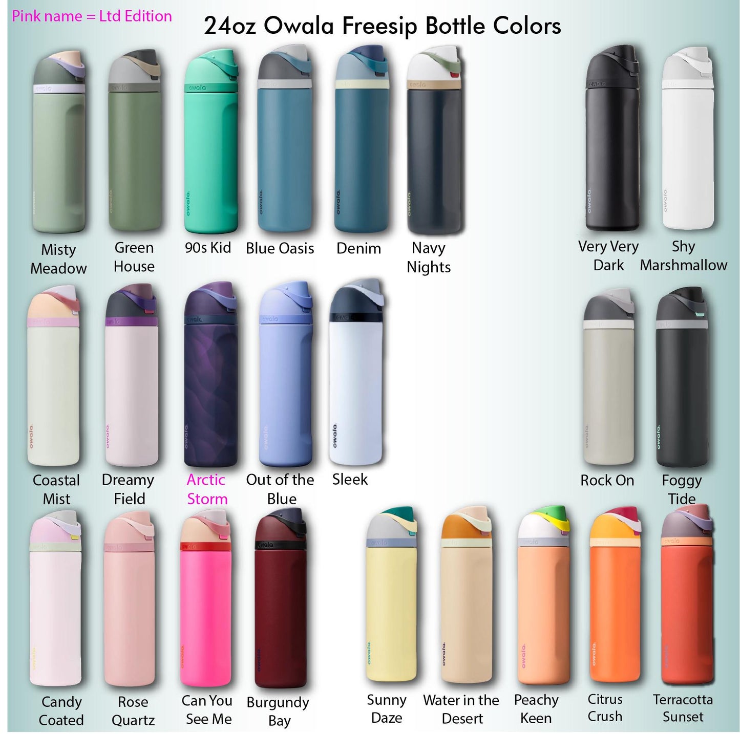Custom Logo Owala FreeSip Bottle | Engraved or UV Printed Team Corporate Gift