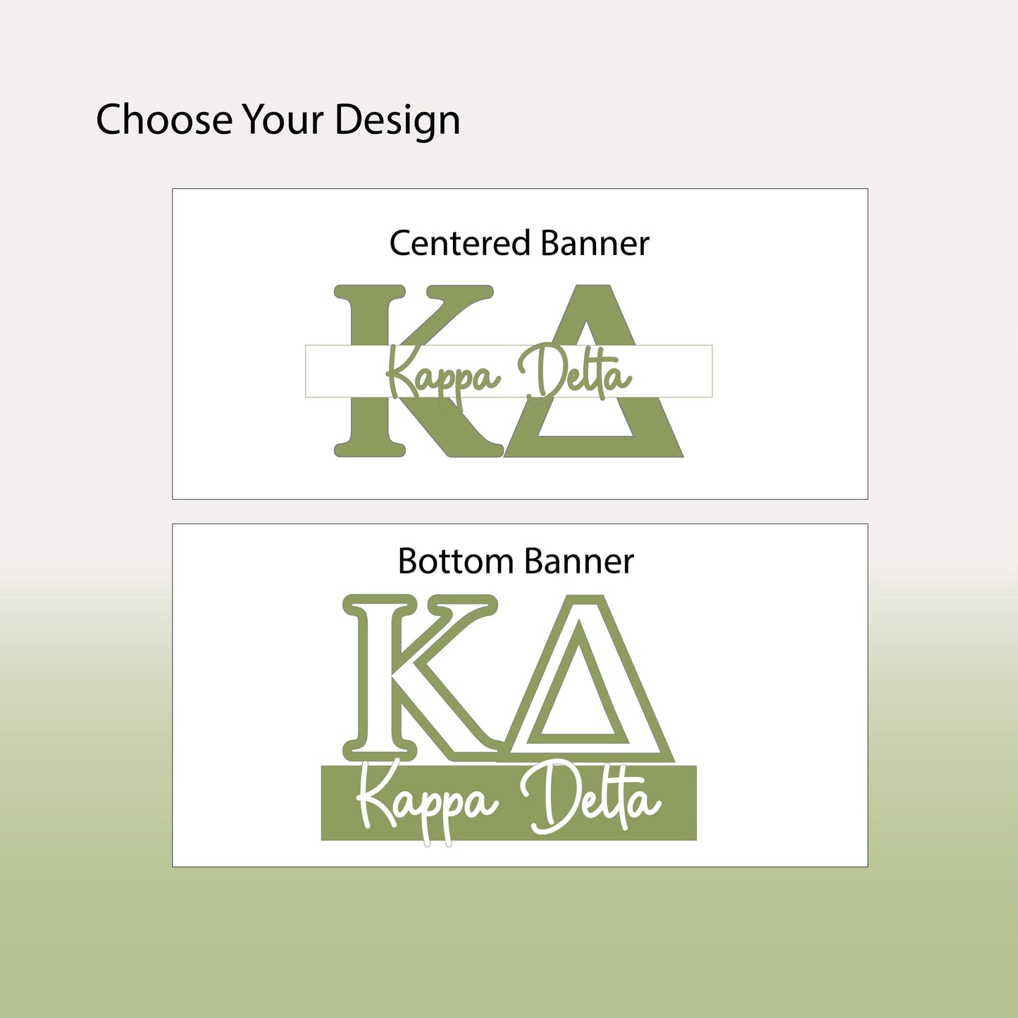 Kappa Delta Greek Letter Tumbler | KD Sorority Name Overlay | Owala or Glitter Skinny