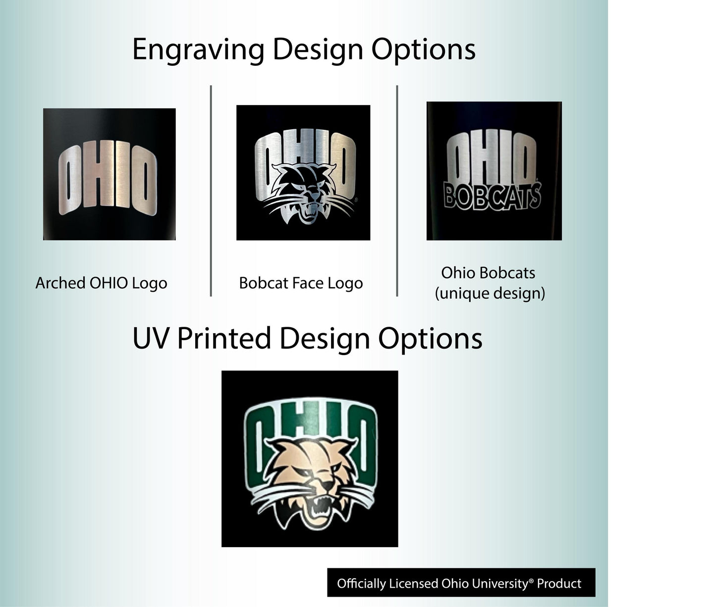 Ohio Bobcats Tumbler | Engraved or UV Printed | Graduation Gift
