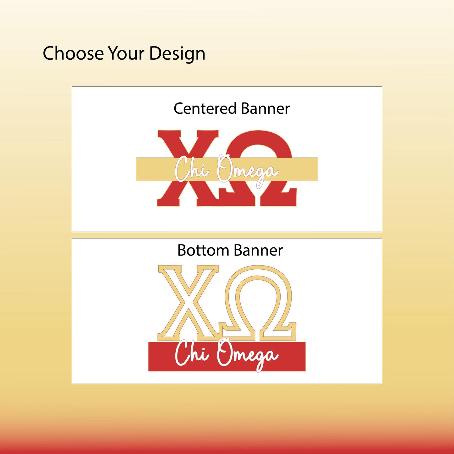 Chi Omega Greek Letter Tumbler | XO Sorority Name Overlay | Owala or Glitter Skinny