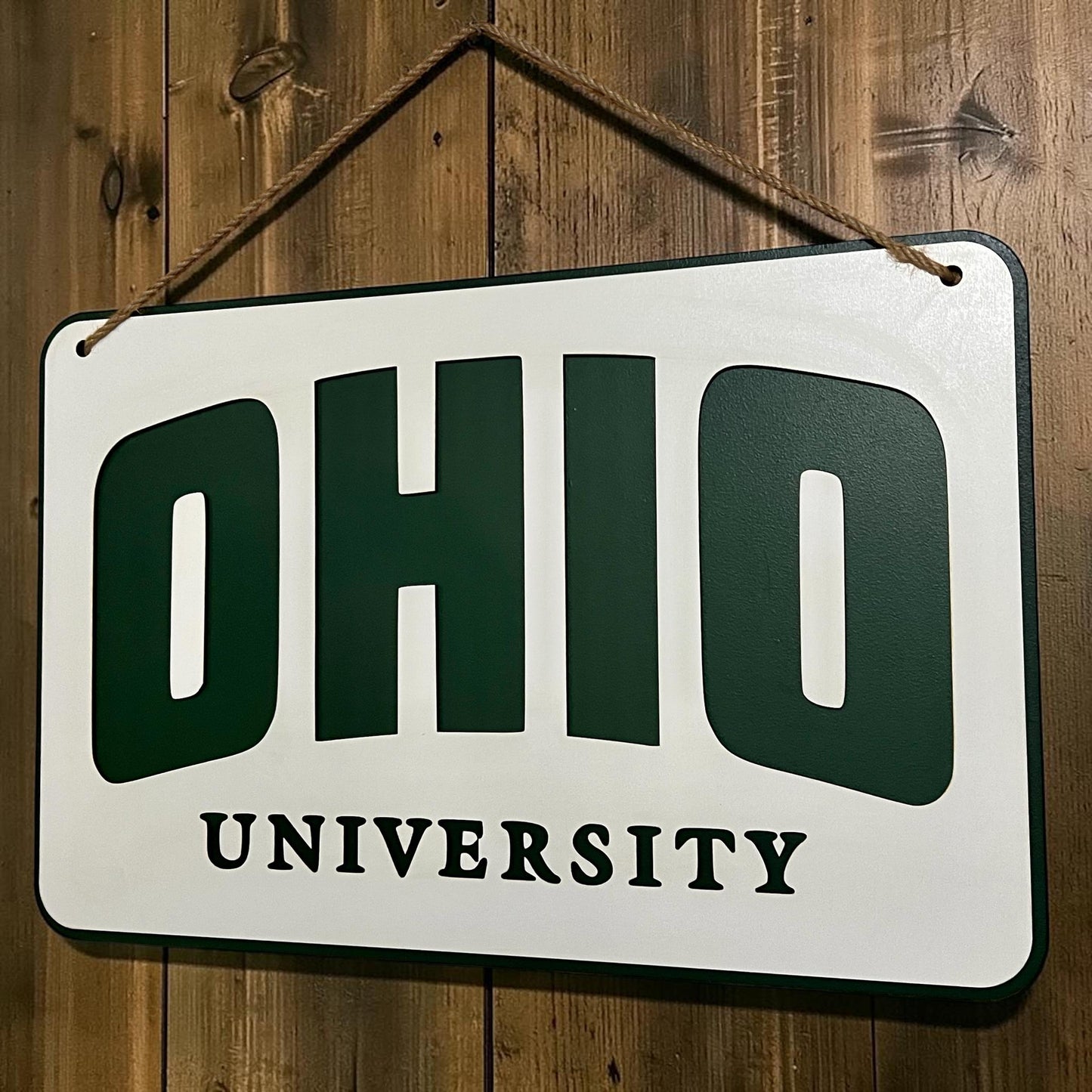 Ohio University Layered Logo Sign | OU Bobcats Decor | Alumni Gift | Dorm Decor