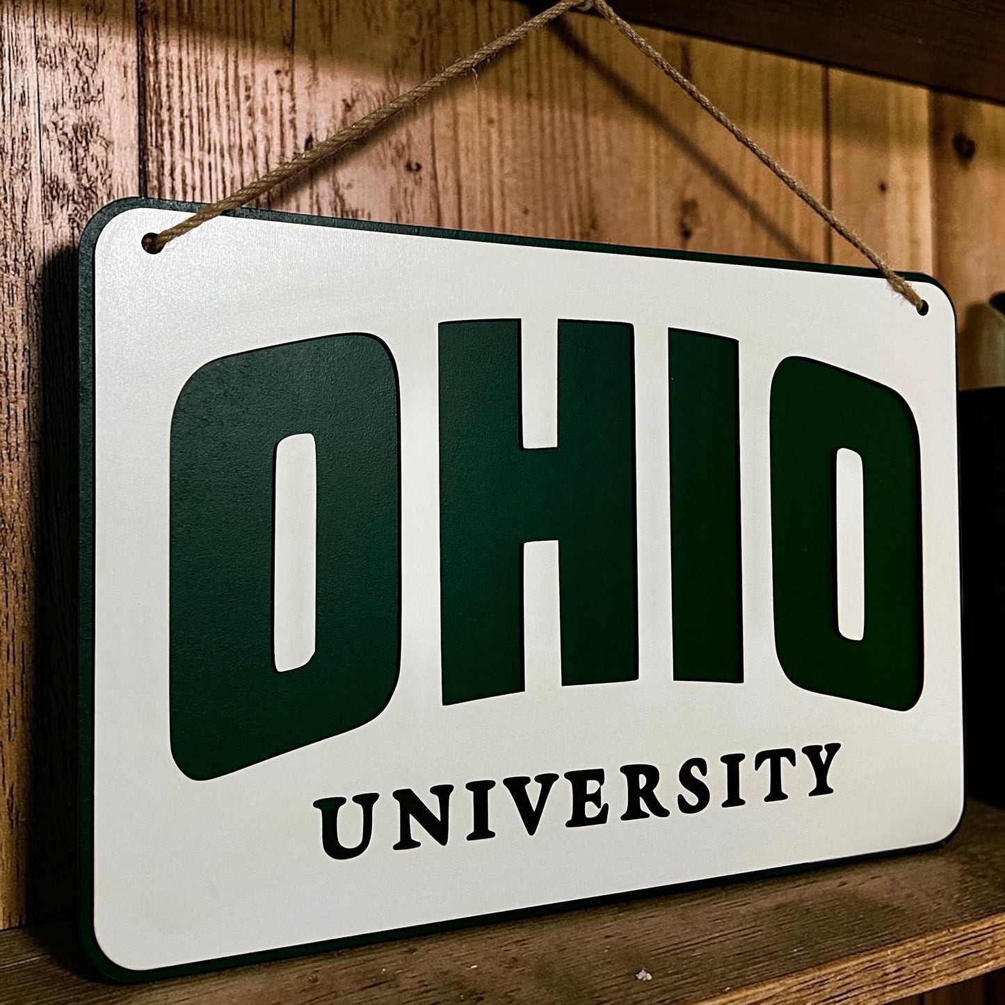 Ohio University Layered Logo Sign | OU Bobcats Decor | Alumni Gift | Dorm Decor
