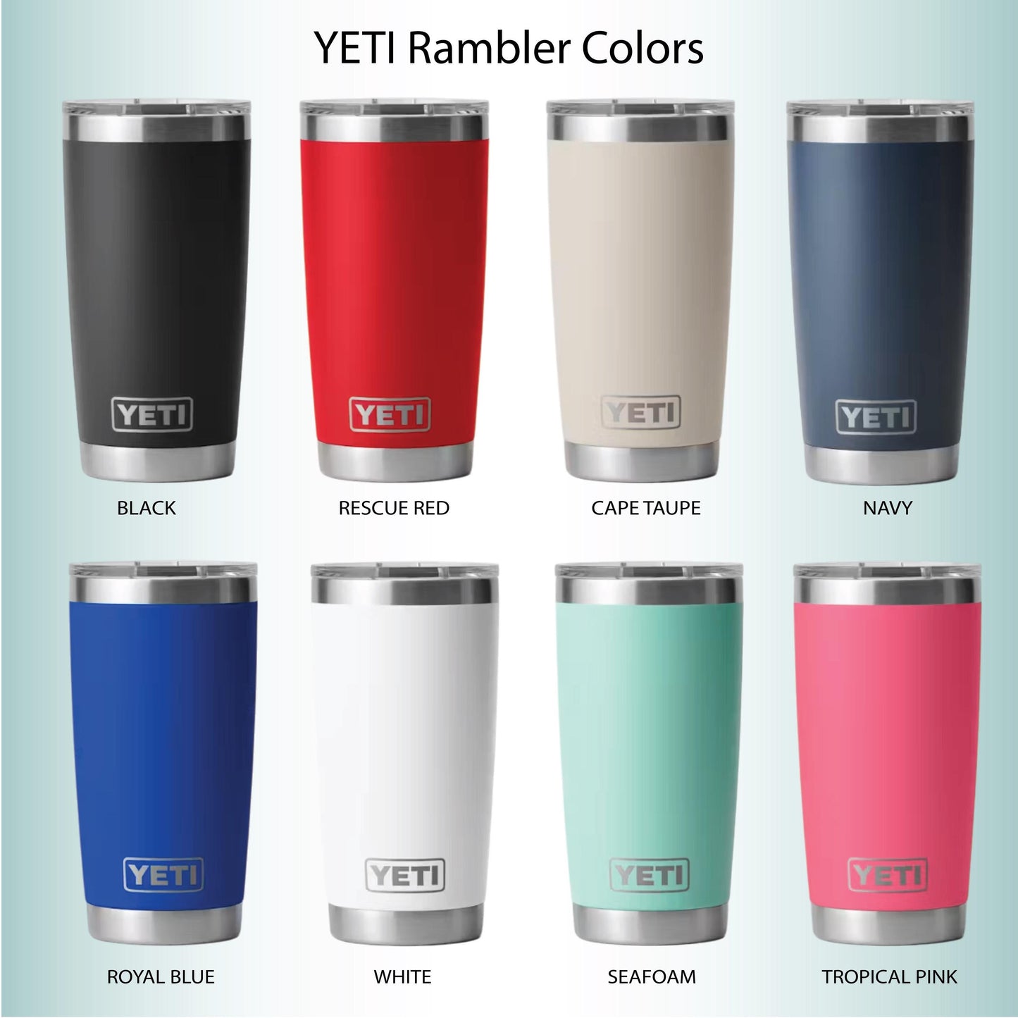 Personalized Chi Omega YETI | Engraved XO Sorority 20oz Rambler