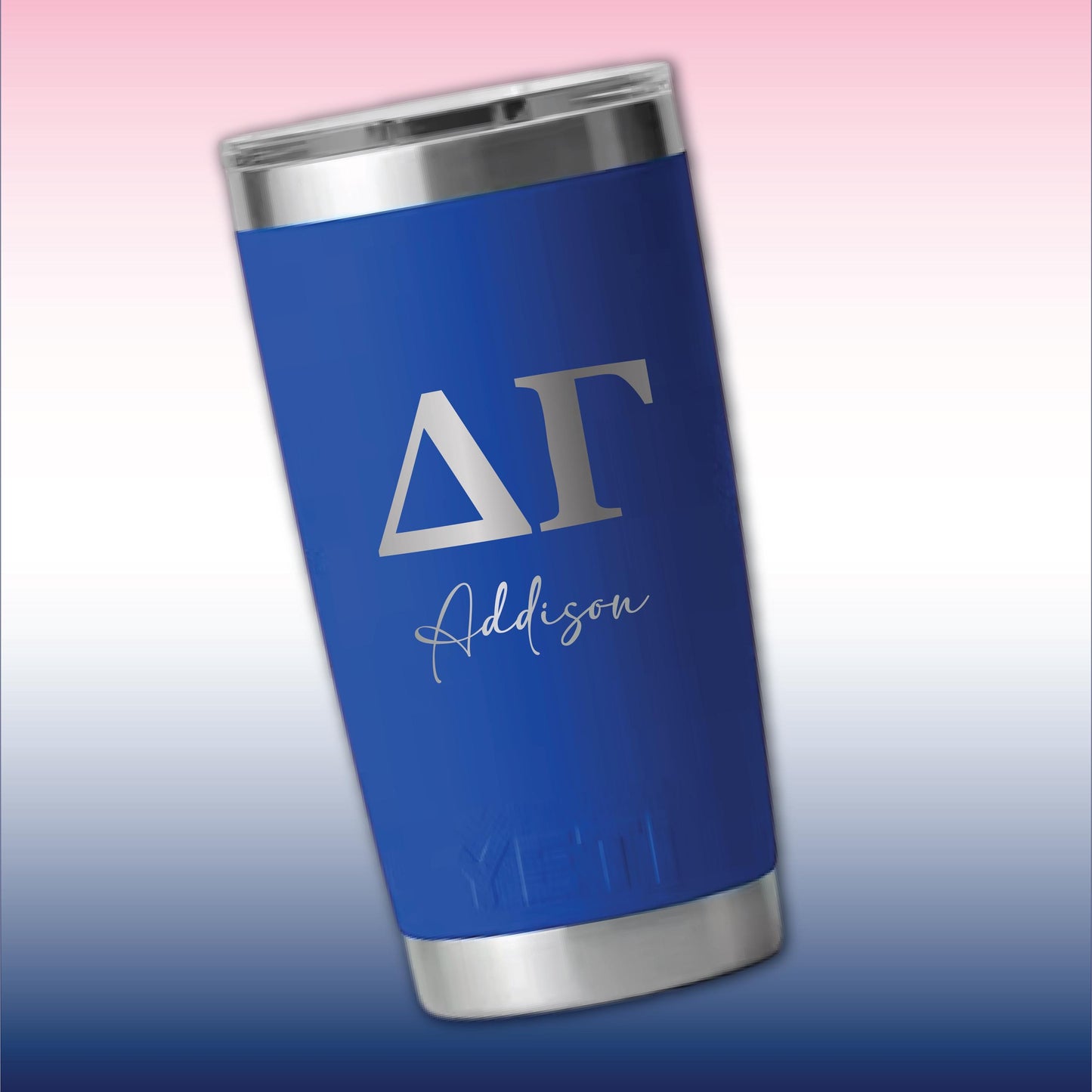Personalized Delta Gamma YETI | Engraved DG Sorority 20oz Rambler